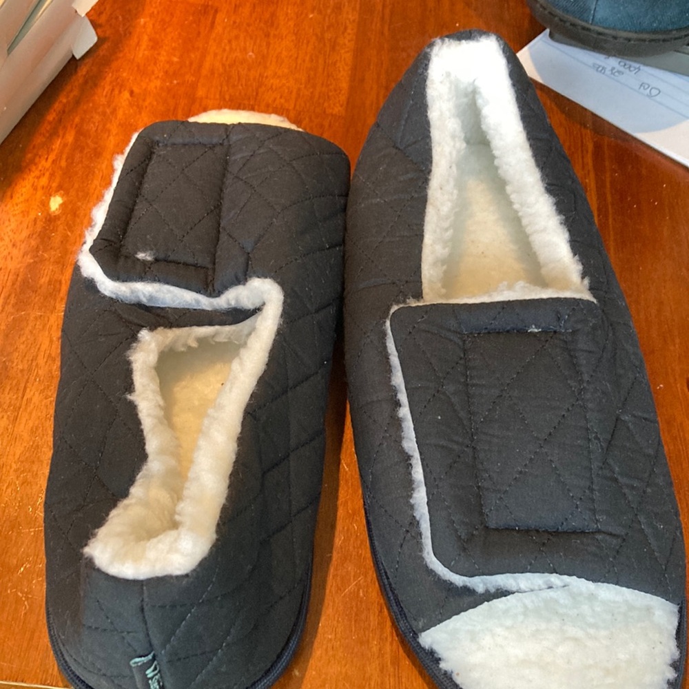 Silver steps open toe edema slippers size mens large